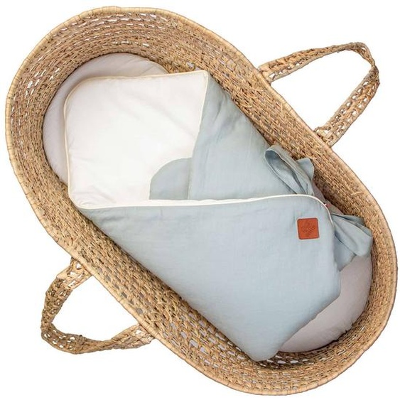 Couverture Demmaillotage En Lin Vert De Gris