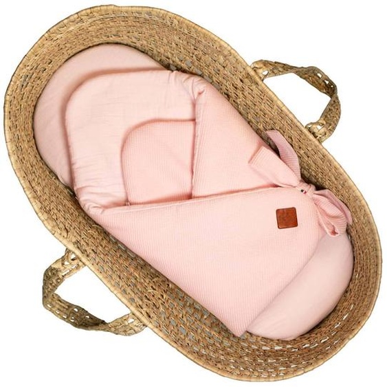 Couverture Demmaillotage En Nid Dabeille Rose