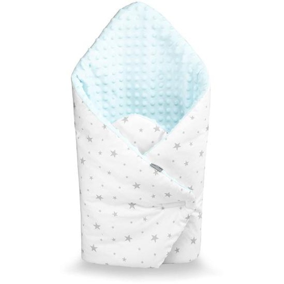 Couverture Demmaillotage Minky Stella Bleu
