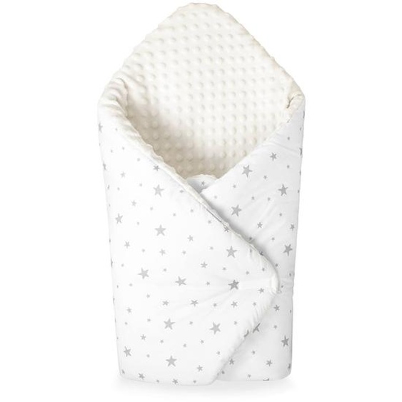 Couverture Demmaillotage Minky Stella Écru