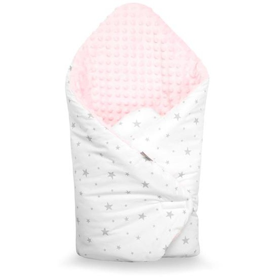 Couverture Demmaillotage Minky Stella Stella, Imprimé Étoiles Blanc,
