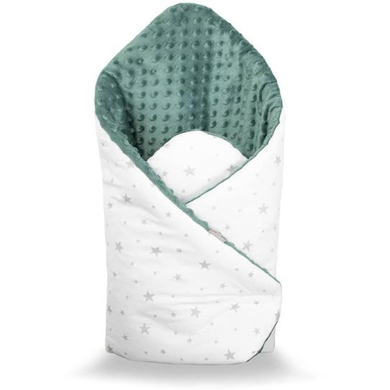 Couverture Demmaillotage Minky Stella Stella, Imprimé Étoiles Blanc,
