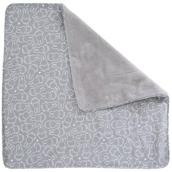 Couverture Douce En Coton Face Polaire Et Motifs Lapin Gris / Motif Miffy®