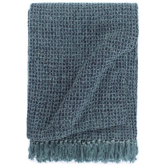 Couverture en coton 160 x 210 cm Bleu indigo