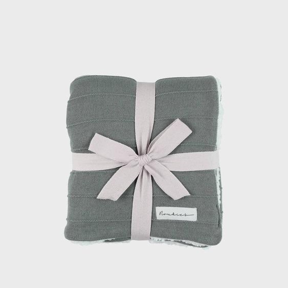 Couverture En Coton Bio 75x100cm Vert