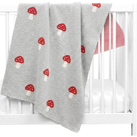 Couverture En Coton Bio Gots Gris, Champi