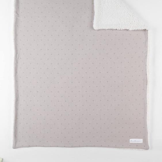 Couverture En Coton Biosherpa Beige
