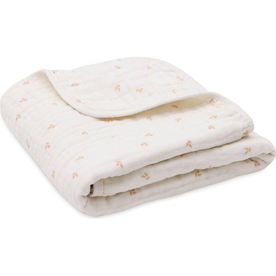 Couverture En Coton Blanc, Corail