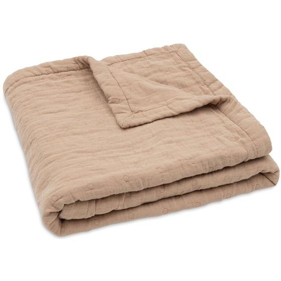 Couverture En Coton Fringe Moonstone-ivory (75 X 100 Cm) Marron