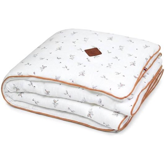 Couverture En Gaze De Coton Melody Melody, Blanc Imprimé Minimali