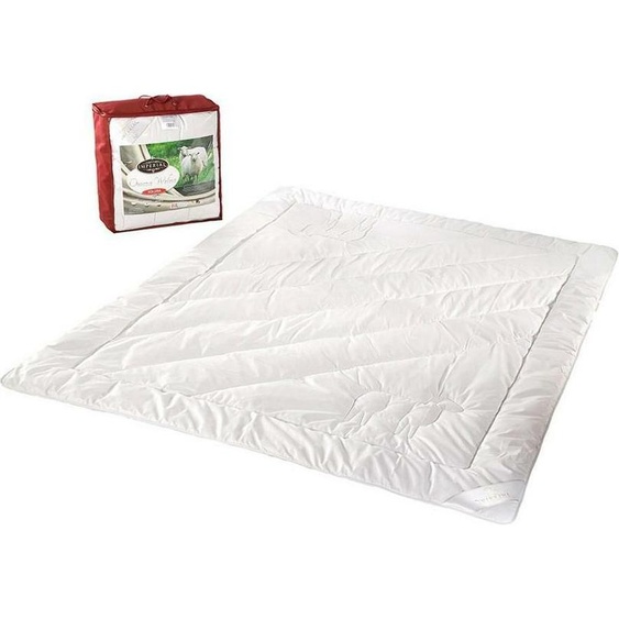 Couverture en laine 160x200 Imperial Laine de mouton Duo blanc AMW