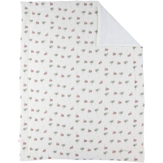 Couverture En Mousseline De Coton Ecru