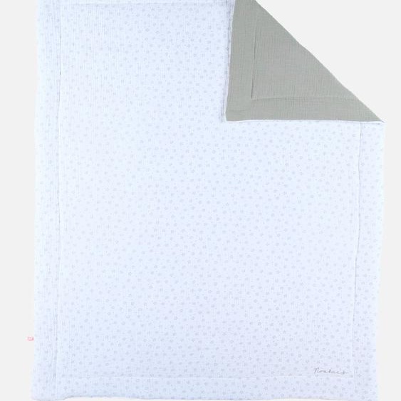 Couverture En Mousseline De Coton Gris