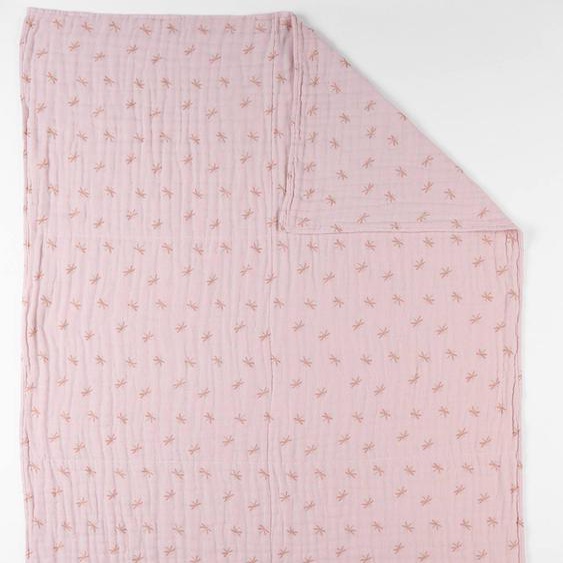Couverture En Mousseline De Coton Rose