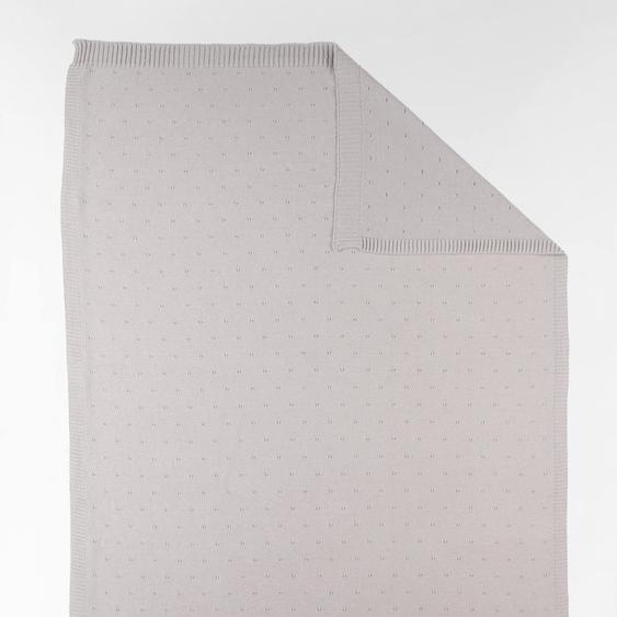 Couverture En Tricot Bio 75x Beige