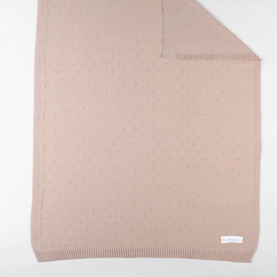 Couverture En Tricot Bio Rose