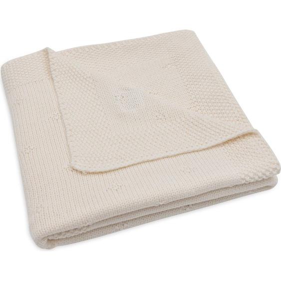 Couverture En Tricot Ecru
