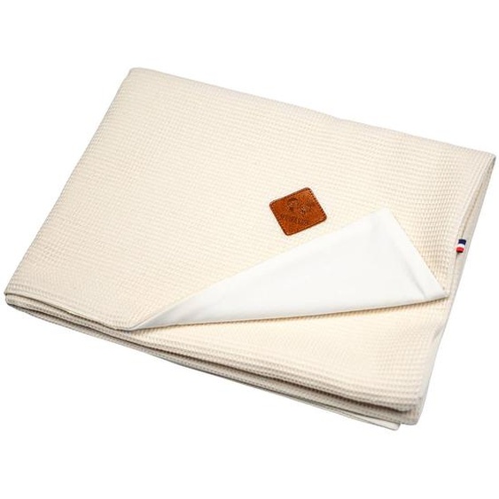 Couverture Été En Coton Nid Dabeille Beige