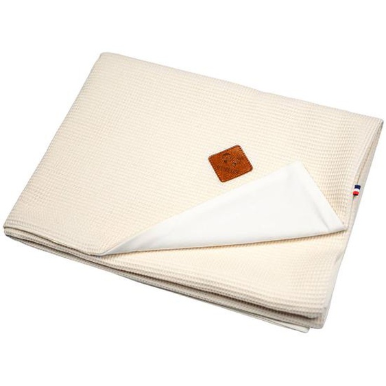 Couverture Été En Coton Nid Dabeille Beige