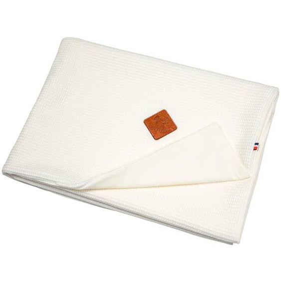 Couverture Été En Coton Nid Dabeille Écru