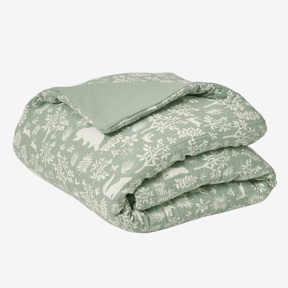 Couverture / Fond de parc DANS LES BOIS vert sauge