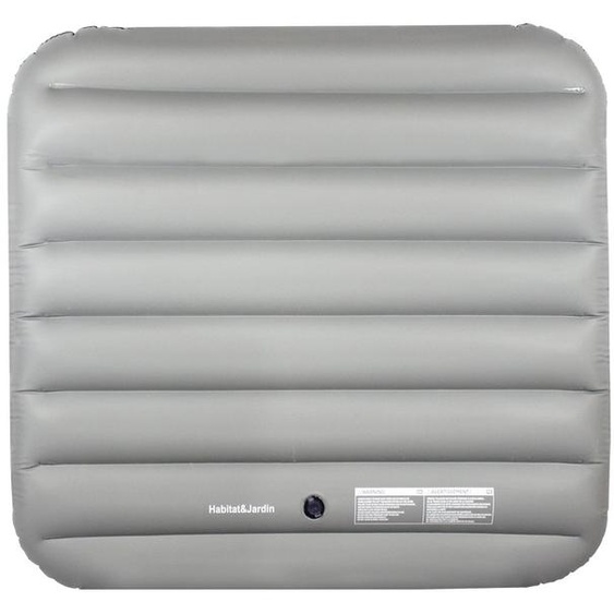 Couverture gonflable pour spa - 134 x 134 cm - Gris