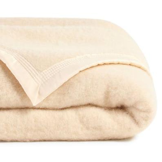 Couverture laine vierge Woolmark 600 g/m²