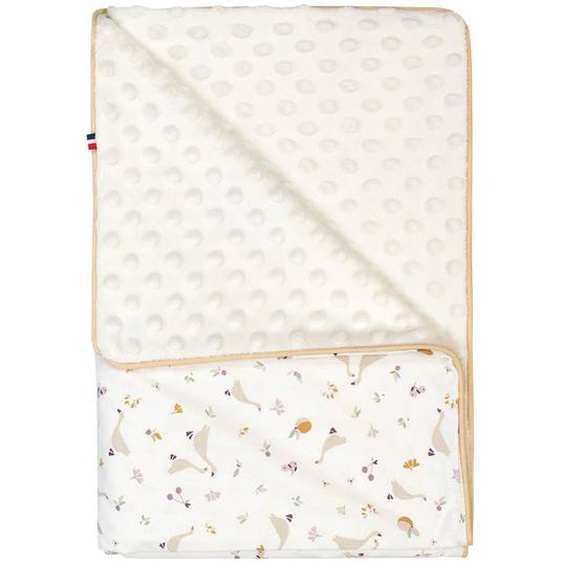 Couverture Légère En Minky Sidonia Sidonia, Beige, Écru, Blanc
