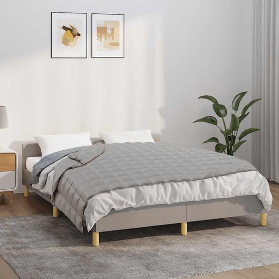 Couverture lestée Gris 138x200 cm 10 kg Tissu