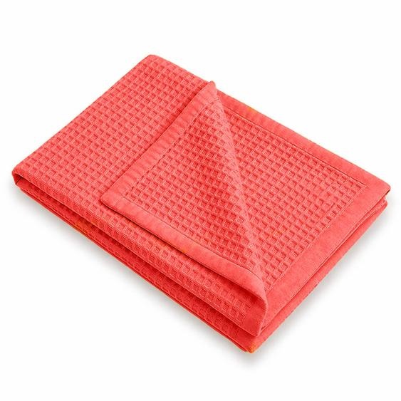Couverture Nid Dabeilles En Coton Bio Fraise