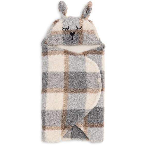 Couverture Nomade Bunny Beige, Gris, Marron