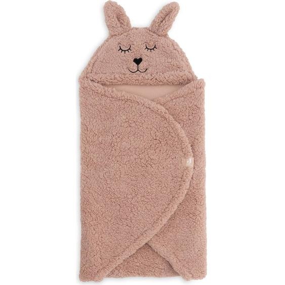 Couverture Nomade Bunny Nougat (100 X 105 Cm) Rose Sauvage