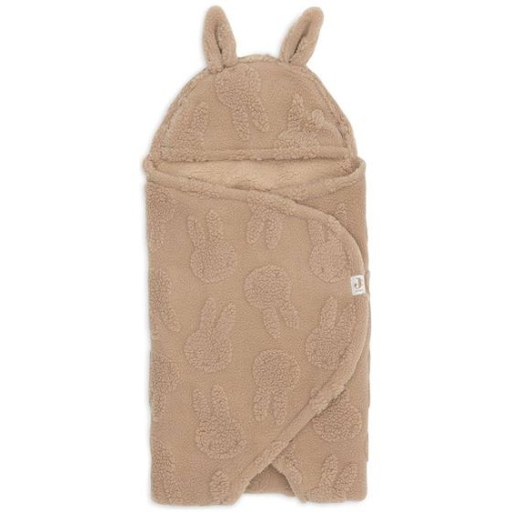 Couverture Nomade Miffy Jacquard Teddy Biscuit Marron