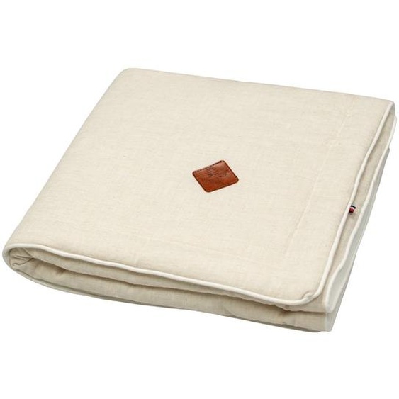 Couverture Plaid En Lin Beige
