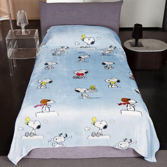 Couverture polaire Snoopy, taille simple, 130x230 cm