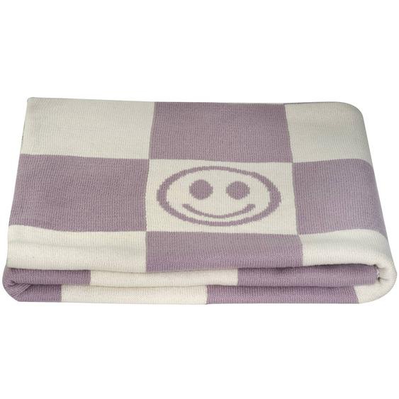 Couverture Pour Enfant smiley Lila