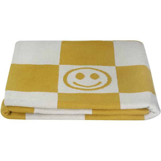 Couverture Pour Enfant smiley Moutarde