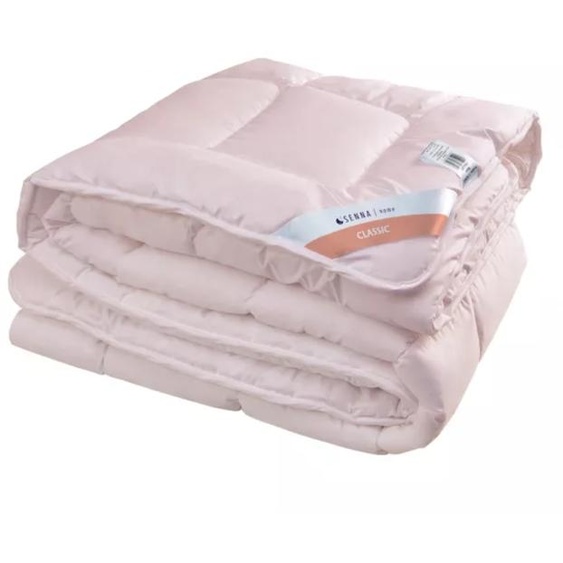 Couverture pour toute lannée 160x200 CLASSIC Senna Home anti-allergique, coton, polyester, rose