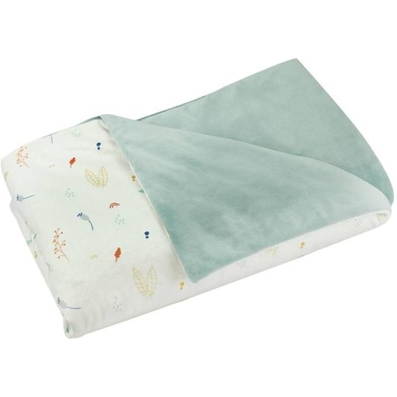 Couverture Réversible Cache-cache En Forêt Vert Sauge