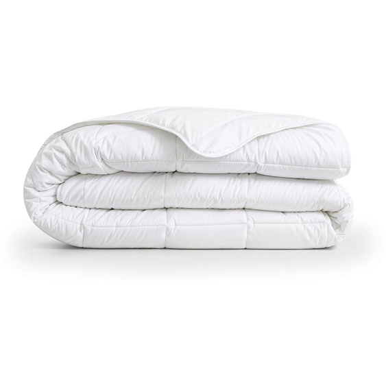 Couverture simple - Microfibre - Blanche - 240x200 cm