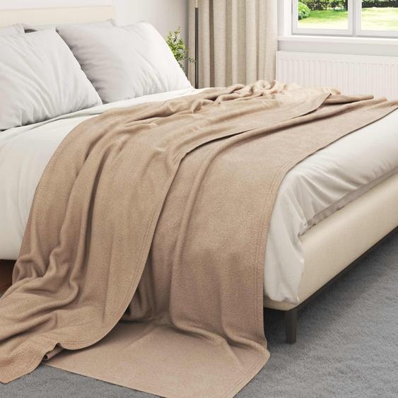 Couvertures à jeter 6 pcs Camel 240 x 220 cm Toison