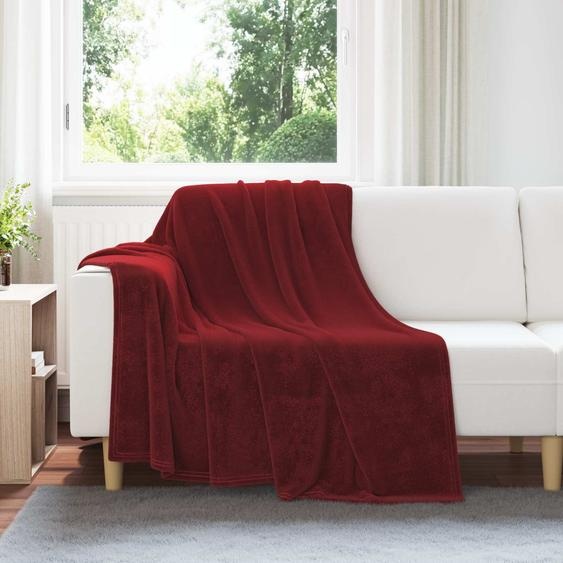 Couvertures à jeter 6 pcs Rouge Bordeaux 150 x 200 cm Toison