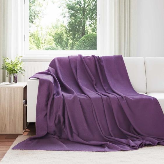 Couvertures à jeter 6 pcs Violet 270 x 240 cm Toison