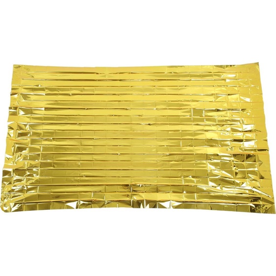 Couvertures durgence, feuille daluminium PET pliable, couverture thermique, portable, survie pour les voyages, le camping en plein air, or, 210 cm x 160 cm