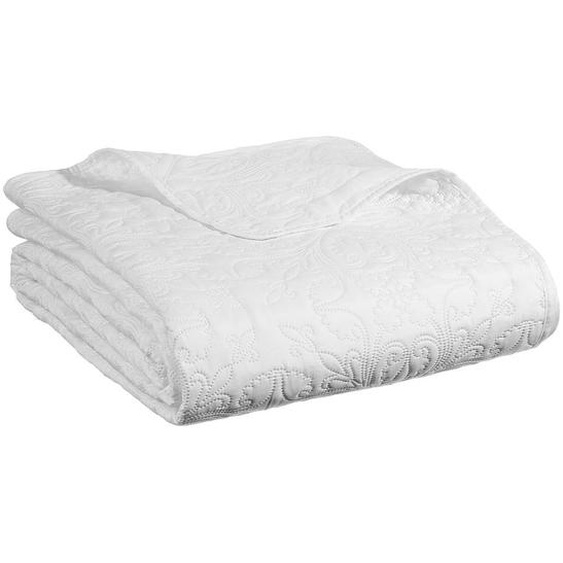 Couvre-lit + 2 taies doreiller Arabesque ivoire - 260 × 240 cm - Atmosphera créateur dintérieur