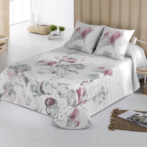 Couvre-lit matelassé imprimé bourgeons -