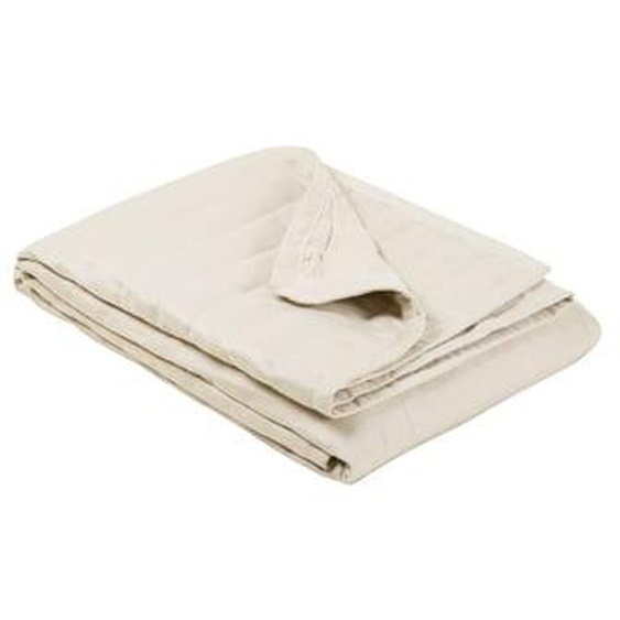 MADURA - Couvre-lit matelassé Montana  en Aspect daim au toucher doux Beige