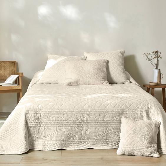 Couvre-lit uni style boutis Cassandre  -