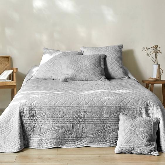 Couvre-lit uni style boutis Cassandre  -