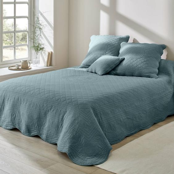 Couvre-lit uni style boutis Cassandre  -